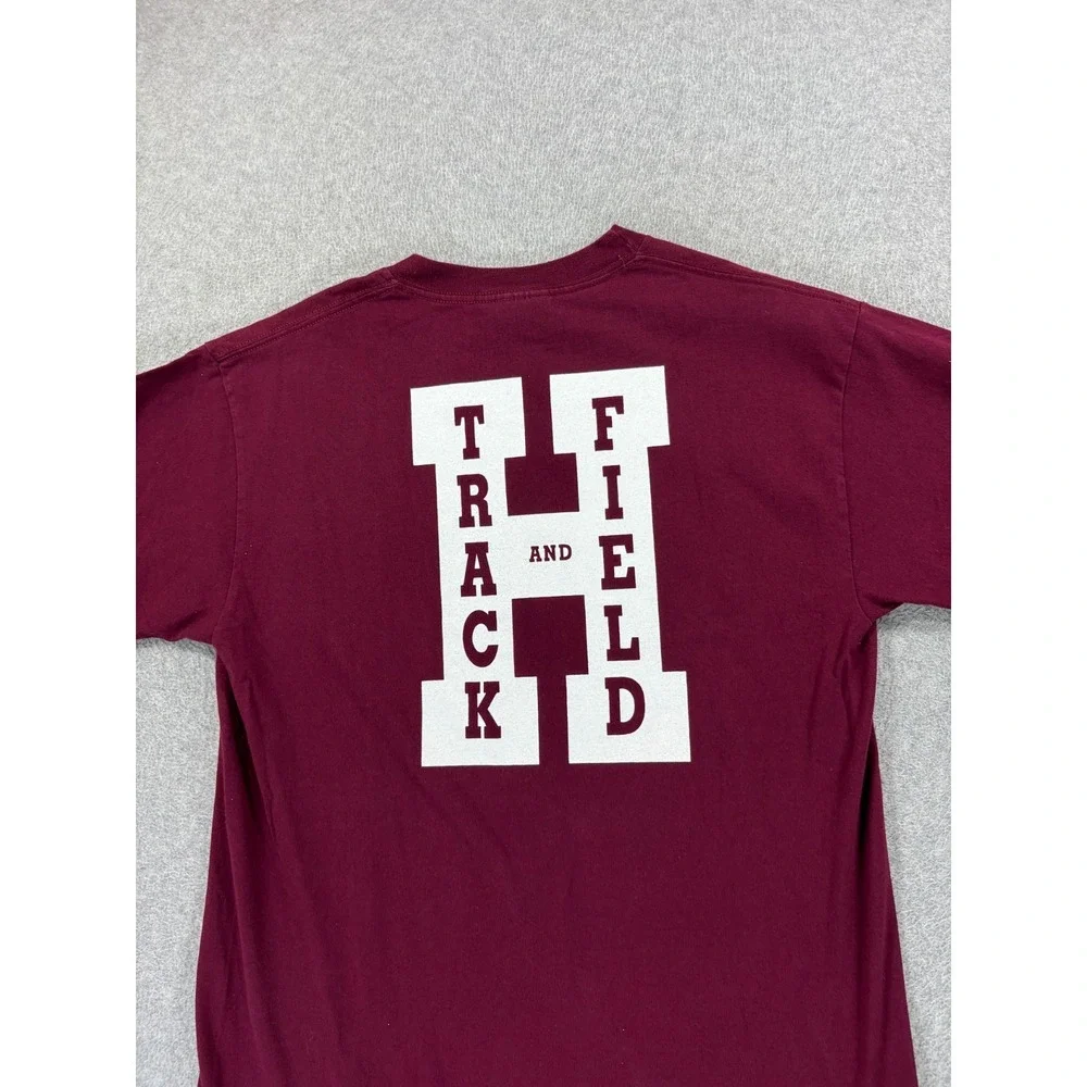 Harvard‎ Crimson Track & Field S/S Tee Shirt (Men's Medium) Maroon - Picture 10 of 11